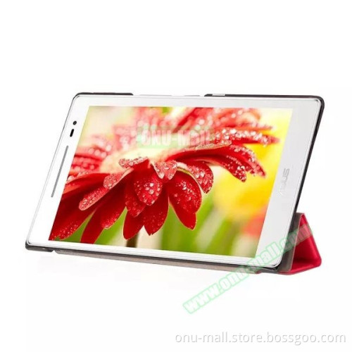 Fast Delivery Wholesale Price 3 Folding Flip Leather Cover Case for Asus ZenPad 8 Z380KL